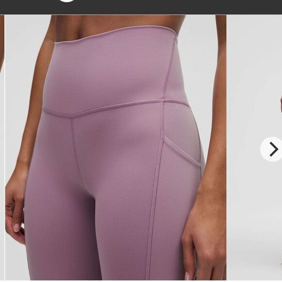 NWT New LULULEMON HR High Rise Align Pant 25” Pockets LVLX Lavender Lux 0 - Picture 6 of 7